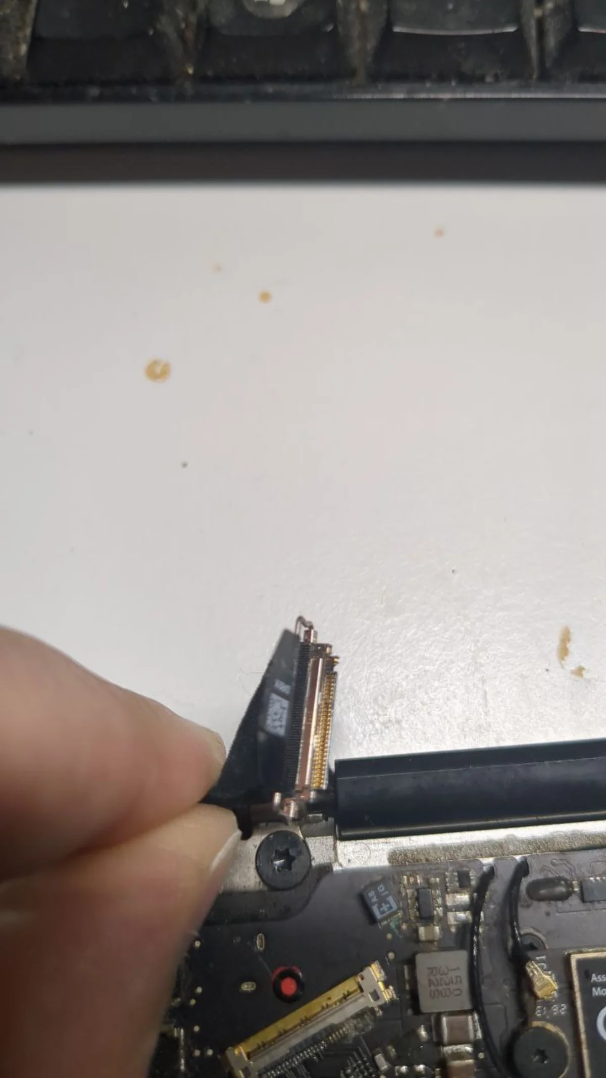 MacBook water ingress