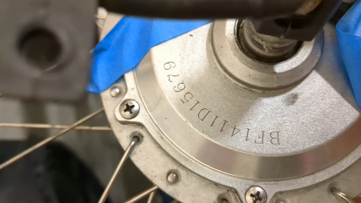 E-bike in-wheel motor opened up